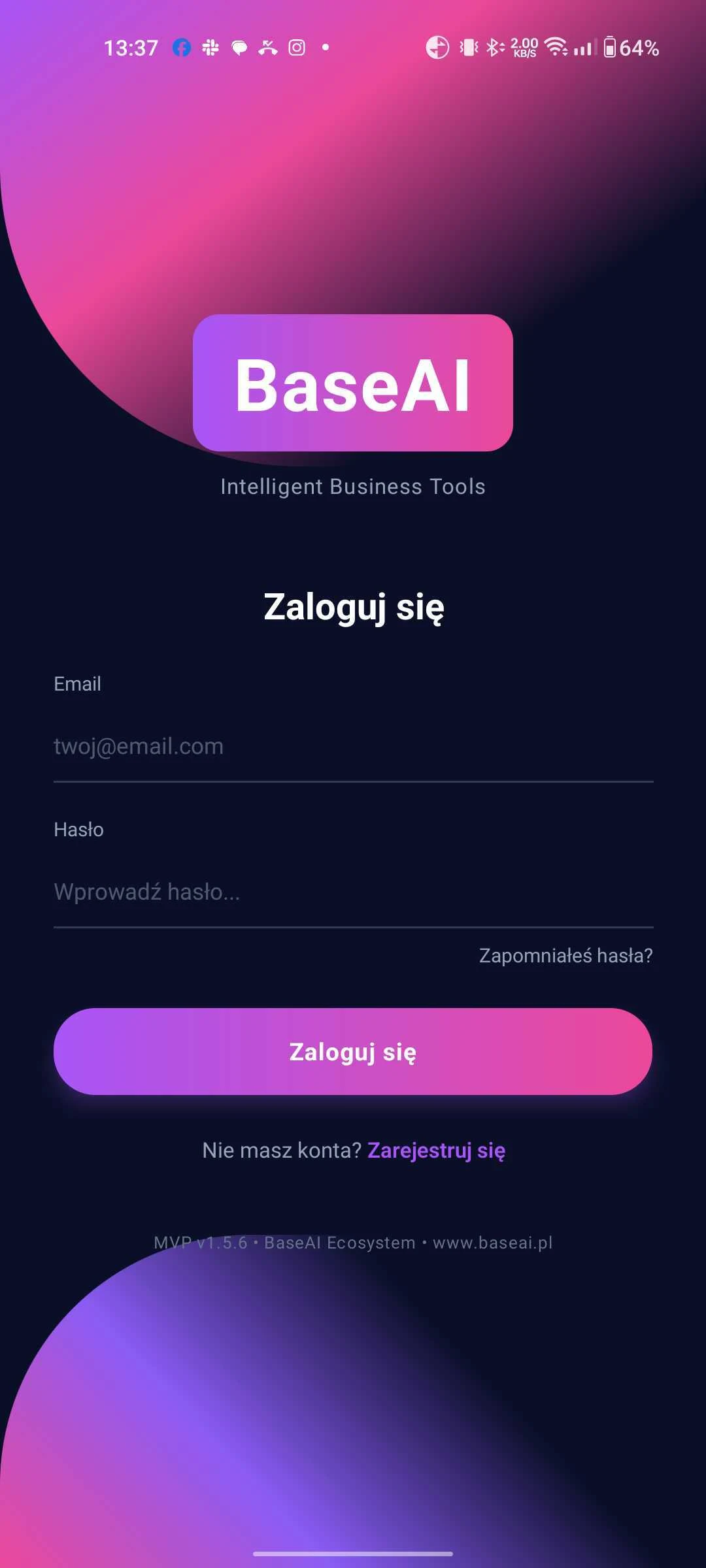 BaseAI Mobile App Screenshot